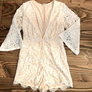 White Lace Romper